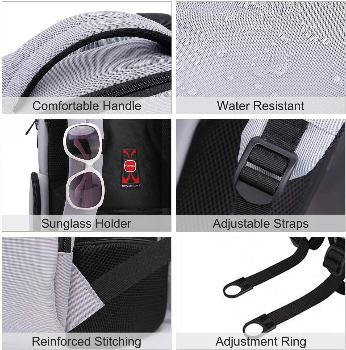 KUPRINE Travel Anti Theft Slim Durable Laptop Backpacks for Women Mens Lightweight Water Resistant College Computer Backpack Fits Most 15.6 Laptop & Tablet - Image 4